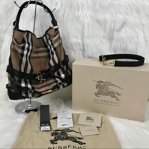 Authentic BURBERRY Buckle Nova Check Bag